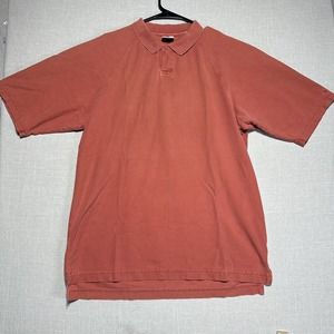 Vintage COLUMBIA Polo Shirt Men’s M Orange Golf Blank Embroidered Sleeve
